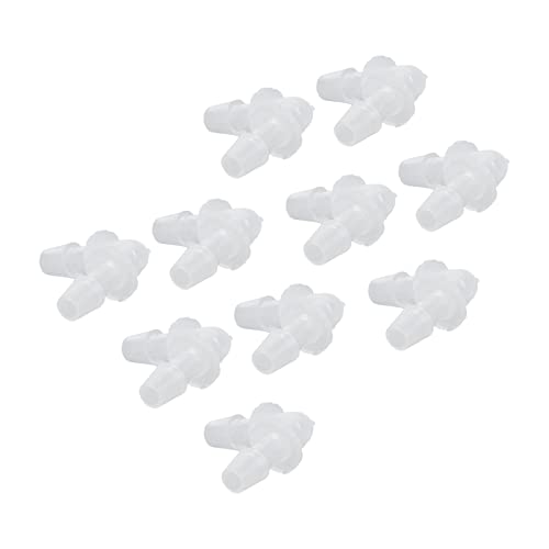 SUNGOOYUE Plastic Fitting 90 PE Elbow Hose Connector 6.4mm Same Diameter Tube Fitting for Pump Tube and Silicone Fish Tank Hose Connection Antiscratch Antirust (6.4mm) - size: 6.4mm