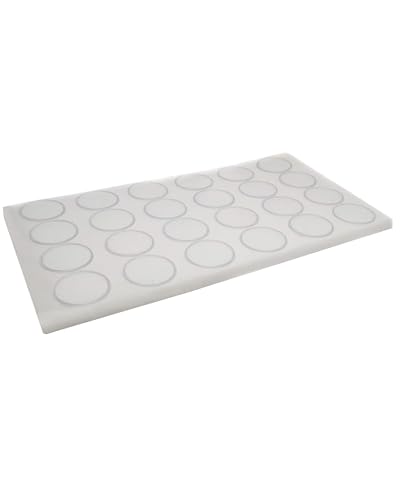Novel Box Gem Jars 24 Large Size Gemstone tray | White Tray Foam Sheet 14.5X7.8X0.75 | Jewelry Display Rock Storage Box Insert | Gemstone display Trays for Collectibles - color: White Foam Liner with 24 Gem Jars