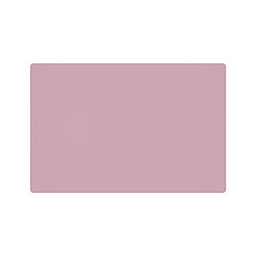 23.6'' by 15.7''Flexible Silicone Placemat Non Slip Waterproof Heat Resistant Dinner Table Mat (Light Pink-1 Pcs) - color: Light Pink-1 Pcs