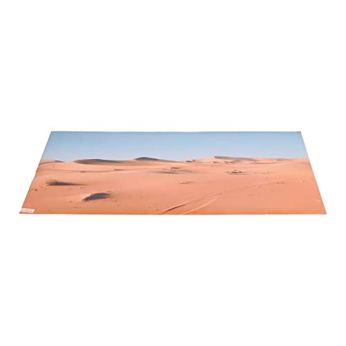 Aquarium Poster PVC Self Adhesive 3D Desert Style Fish Tank Background Decoration, Vivid Underwater Scenery Wallpaper for Freshwater and Saltwater Tanks (91 * 50CM) - size: 91*50CM