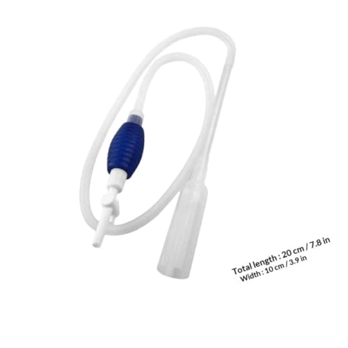 Fish Tank Siphon Cleaner Manual Pump Aquarium Gravel Vacuum Tool Medium Size Water Changer for Aquarium Maintenance
