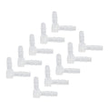 10Pcs Elbow Hose Barb Plastic Fitting 90 Degree Equal Barbed Joint L Shape - Wide Range of Use (4mm) - size: 4mm