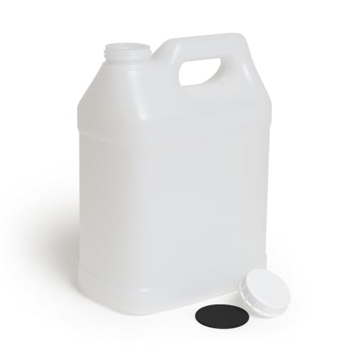 FastRack 2.5 Gallon Water Jug (Pack of 2) w/ 1 Black Rubber Cap Gripper | Reusable Plastic Jug with lid for Liquids | Heavy-Duty Water Container for Storage, Camping | BPA-Free Gallon Jugs with Lids - size: 2 Pack