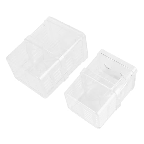 BESPORTBLE 2pcs Betta Fish Aquarium Fry Breeding Box Fish Hatching Container Aquarium Gravel Tank Incubator