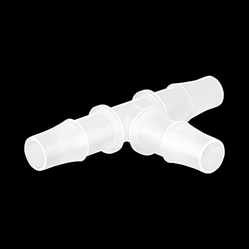 Feelers 3/16" Plastic Hose Barb Tee Fitting 10 Pack, Equal Barbed T-Shaped 3-Way Connector, Tube Splicer Union Adapter for Air Line, Fuel Line, Water Hose - size: 3/16 inch, style: 10pcs-T Shaped