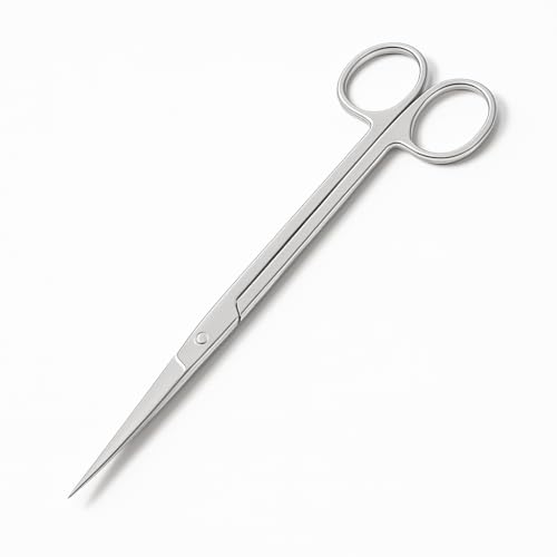 Mandala Crafts 12 Inches Silver Stainless Steel Straight Aquarium Scissors for Trimming Aquatic Plants – Long Aquascape Scissors for Fish Tanks, Hospital Tanks, Goldfish Bowls, and Terrariums - color: Stainless Steel Straight Scissors, size: 12 Inches