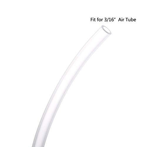 ALEGI 320 Feet Standard 3/16" Flexible Airline Tubing with Connectors for Aquariums, Terrariums and Hydroponics - size: 320Feet+80Connectors