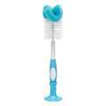 Dr. Brown's Reusable Sponge Baby Bottle Cleaning Brush with Suction Cup Stand, Scrubber and Nipple Cleaner, BPA-Free, Blue, 1-Pack - color: Blue Bottle Brush, size: 1-Pack