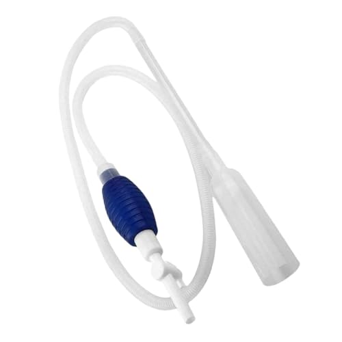 Hemoton Fish Tank Water Changer Manual Pump Siphon Tool Medium Size White Vacuum Gravel for Fish Tank Maintenance
