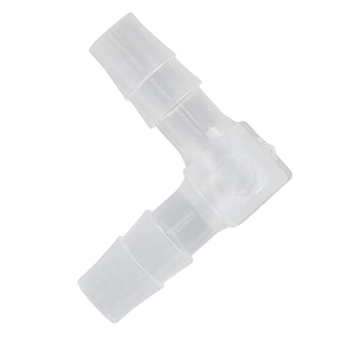 10Pcs Elbow Hose Barb Plastic Fitting 90 Degree Equal Barbed Joint L Shape - Wide Range of Use (6mm) - size: 6mm