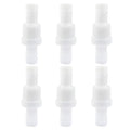 1/2" One Way Inline Check Valve 2 Pcs, Non Return Ozone Resistance PVDF Plastic One-Way Fuel Oil Water Gas Pump Air Check Valve - size: 1/2 Inch-6Pcs