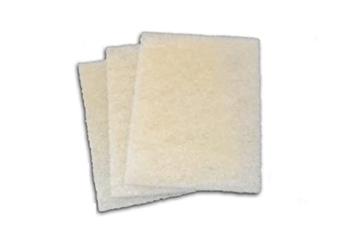 Cut Replacement Skimmer Mat Beige Coarse Filter Media to Fit Popular Brands, Made in USA (14" x 18" x 1.25" Thick - 3 Pack) - size: 14" x 18" x 1.25" - 3 Pack
