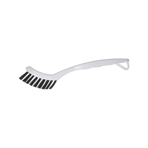 SPARTA Flo-Pac Grout Brush with Nylon Bristles, Scrubber with Handle for Bathroom and Kitchen Tile, 8", White - color: White, size: 8 Inches