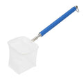 20-57.5cm Stainless Steel Adjustable Aquarium Fish Shrimp Net with Wall Hook Expandable Fishing Net for Tank Cleaning and Hexapod Catching - style: Blue Square Net