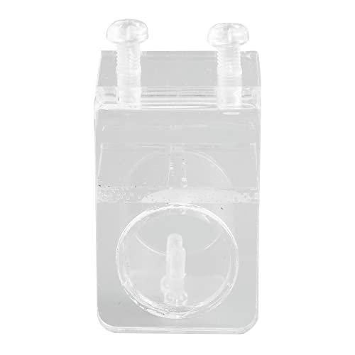 HEEPDD Aquarium Water Pipe Clamp, Acrylic Fish Hose Fix Clamp/Holder for 20mm Pipes, Perfect for Fish Tanks and Aquariums Aquarium Water Pipe, High Transparency Nan Supplies (Single Hole - size: Single Hole 25mm/0.98in Inner Diameter