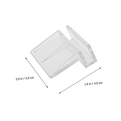 10Pcs Acrylic Fish Tank Cover Support Bracket Clear Aquarium Rack for Glass Tanks Safe for Fish and Aquatic Pets