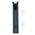 HiUmi Wall Mounted Fishing Rod Holders Tubes Links Fishing Rod Holder Rack Rests (1-Pole-Black) - color: 1-pole-black