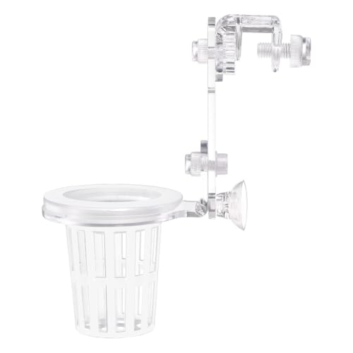 Sturdy Aquarium Plant Holder, Acrylic Adjustable Clear Aquarium Plant Holder Premium Aquarium Planter Cups for Aquarium Aquascape Cultivation Decoration - color: Adjustable Type Single Cup