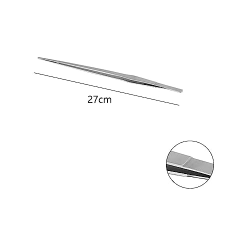 3 Pcs Stainless Steel Aquarium Tools Kit Extra Long Aquarium Tank Tweezers Scissors Aquatic Plant Tweezers for Fish Tank Plants