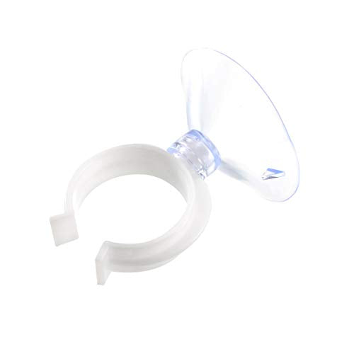 uxcell Aquarium Suction Cup Clips Airline Tube Holders Clamps for Fish Tank Clear 28.5mm 12Pcs - size: 28.5mm
