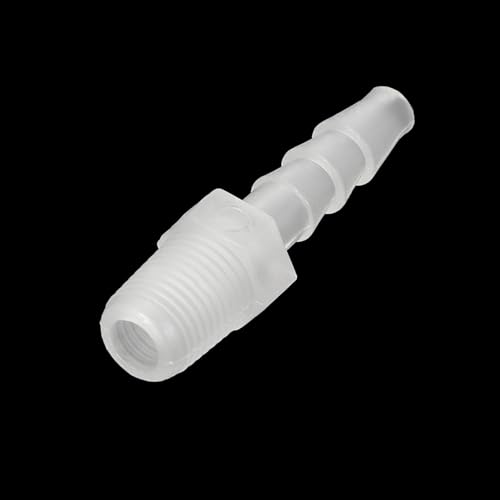 PATIKIL 3/16" Barb x 1/8" G Male Connector, 5 Pcs Plastic Hose Barb Fitting Industrial Hose Barb to Pipe Fitting Connect for Water Liquid Air Fuel - size: 3/16" x 1/8"