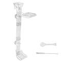 Shrimp Feeding Dish Set,Assembled Fish Shrimp Feeder Tube with Feeding Ring,Cleaning Brush for Fish Tank Fish Shrimp Crab