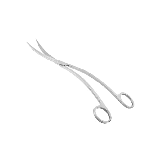 Stainless Steel Wave Scissors for Aquarium Ergonomic Fish Tank Plant Trimming Tool Rustproof Scissor for Aquatic Plants Care and Maintenance