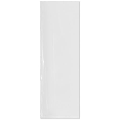 Plymor 4" x 12" (Pack of 500), 4 Mil Flat Open Clear Plastic Poly Bags - size: 4" x 12" (500 Count)