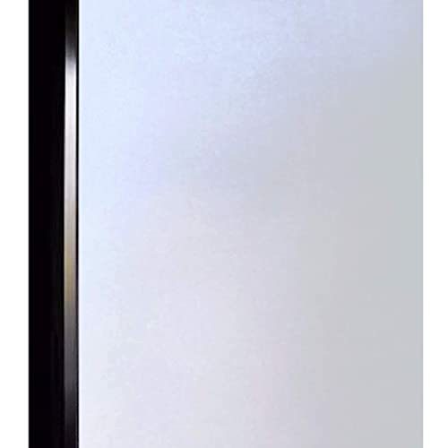 DUOFIRE Privacy Window Film Frosted Glass Film Static Cling Glass Film No Glue Anti-UV Window Sticker Non Adhesive for Privacy Office Meeting Room Bathroom Living Room, Matte White 47.2 x 118 in - color: Matte White, size: 47.2 x 118 in