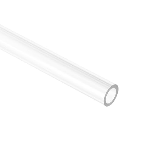 uxcell Rigid Round Clear Tubing 8mm(5/16") ID x 12mm(1/2") OD x 0.8Ft(250mm) Length Plastic Tube - size: 8mm x 12mm x 250mm