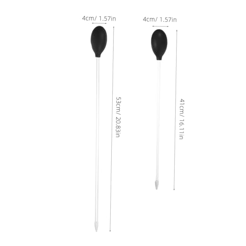 Toyvian 2pcs Aquarium Water Changer: Manual Fish Tank Cleaner for Waste Cleaning - Reusable and High-Efficiency Dropper Pipette for Mini Gravel and Poop Cleaning