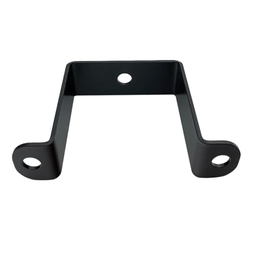 6 PCS 2.5x2.5" Square Pipe Tube Strap Clamps,2.5 inch metal u shaped bracket, steel u clamp bracket for mounting,Powder Coated Black - size: 2.5" x 2.5"