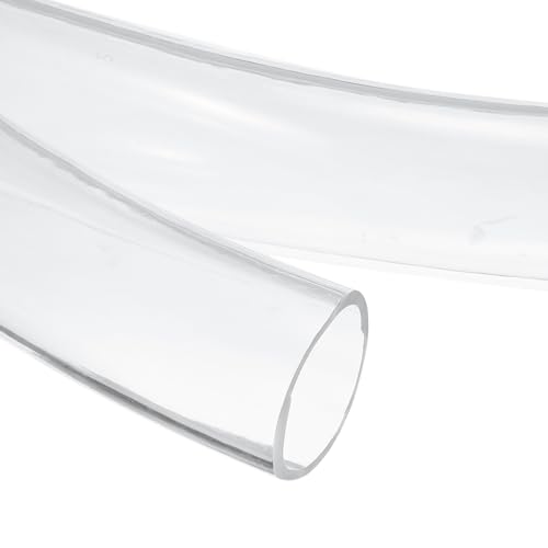 uxcell Clear PVC Tubing, 38mm ID x 44mm OD - 4ft PVC Tube Lightweight Vinyl Hose, Transparent Flexible Plastic Water Tubing for Air Oil Water Transfer Aquarium Irrigation - size: 38mm ID x 44mm OD
