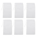 6Pack Fine Media Filter Bag for Aquarium 180 Micron Extra Fine Drawstring Filter Bags Reusable Nylon Media Bags for Fish Tank(Fine,3.5''x8.2'')