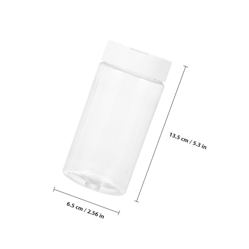 2pcs Portable Fish Feeding Bottles with Lid Aquarium Fish Food Feeders Storage Containers Leak-Resistant White Plastic Dispenser for Aquarium Accessories