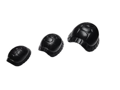 Small Turtleshell Hide 4.5x3.5x2 for Bearded Dragon Corn Snake Ball Python Crested Gecko Reptile Lizard Leopard Gecko Turtle Tortoise Frog - Black Plastic