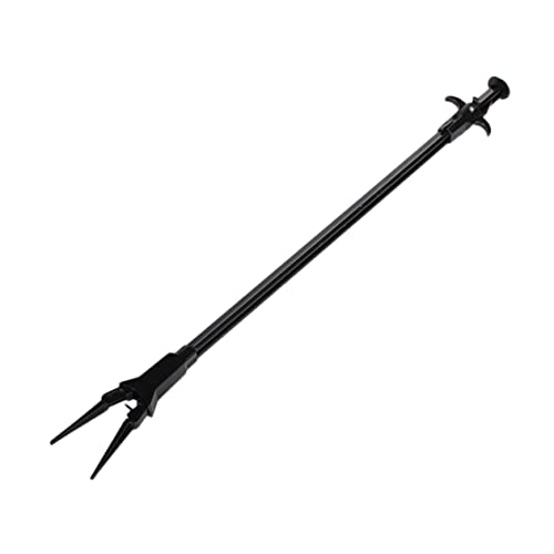 Yardwe Fish Tank Cleaning Clamp Plastic Aquarium Tongs with Non Slip Grip for Plant Pruning and Maintenance Aquarium Black