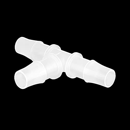 Feelers 3/16" Plastic Hose Barb Tee Fitting 10 Pack, Equal Barbed T-Shaped 3-Way Connector, Tube Splicer Union Adapter for Air Line, Fuel Line, Water Hose - size: 3/16 inch, style: 10pcs-T Shaped