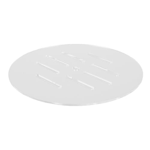 ZJchao Acrylic Aquarium Cover Lid 7.5 Inch Round Fish Tank Lid with Multi Hole Design for Turtles Reptiles Shrimps Anti Jump
