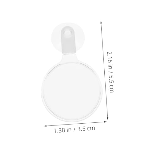 4pcs Fish Tank Glass with Cup Acrylic Lens for Observing Betta Fish Microlandscapes and Creatures Easy Installation Magnifier Tool