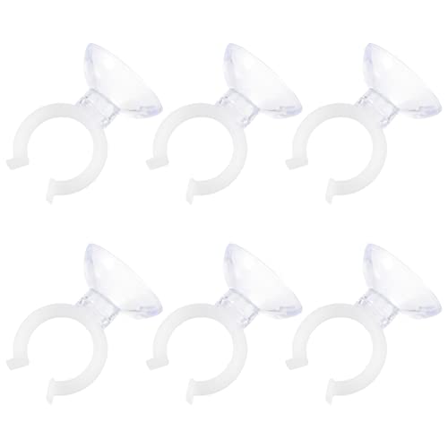 Uonlytech 12 Pcs Aquarium Water Clamp Holder Fish Tank Fixed Clip with Suction Cup 1.57X1.77X1.18In Durable Plastic for Secure Tube Management