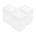 ibasenice 3pack Hanging Aquarium Plant Holder Live Aquatic Plants Hydroponic Baskets for Fish Tank Planting Baskets - color: White