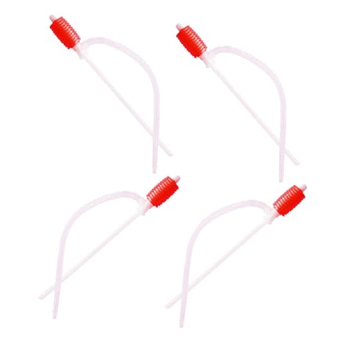 Luxshiny 4Pcs Portable Oil Liquid Siphon Pump Manual Fuel Transfer Pump for Changing and Water Siphoning Durable Material Leak Resistant Design for Safe Use