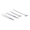 FTVOGUE 4 in 1 Aquarium Tools Kit, Aluminum Alloy Aquascaping Tools for Plant Care, Includes Tweezers, Scissors, and Spatula for Fish Tank Maintenance