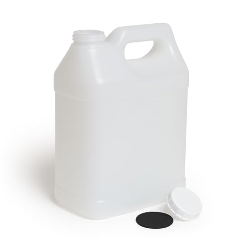 FastRack 2.5 Gallon Water Jug (Pack of 3) w/ 1 Black Rubber Cap Gripper | Reusable Plastic Jug with lid for Liquids | Heavy-Duty Water Container for Storage, Camping | BPA-Free Gallon Jugs with Lids - size: 3 Pack