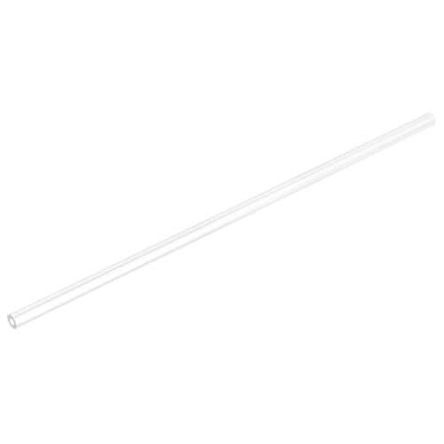 uxcell Rigid Round Clear Tubing 4mm(3/16") ID x 7mm(1/4") OD x 0.8Ft(250mm) Length Plastic Tube - size: 4mm x 7mm x 250mm