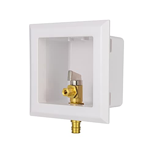 EFIELD Universal Ice Maker Box,1/2-Inch Cold Expansion Pex-A Inlet Connection with Installed 1/4-Turn Ball Valve (Expansion Pex-A),(IM017) - size: without Arrestor, style: Pex Expansion