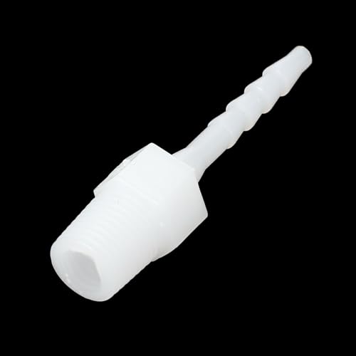 PATIKIL 1/8" Barb x 1/8" G Male Connector, 5 Pcs Plastic Hose Barb Fitting Industrial Hose Barb to Pipe Fitting Connect for Water Liquid Air Fuel - size: 1/8" x 1/8"