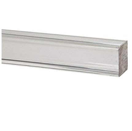 Plastic-Craft | Acrylic Square Rod, Clear - size: 1-1/4 inch square x 48 inch length