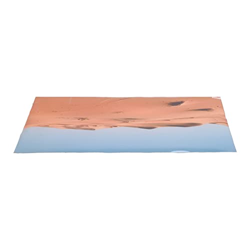 Aquarium Poster PVC Self Adhesive 3D Desert Style Fish Tank Background Decoration, Vivid Underwater Scenery Wallpaper for Freshwater and Saltwater Tanks (61 * 41CM) - size: 61*41CM